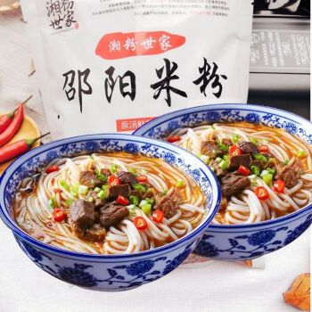 邵阳米粉 湖南邵阳米粉湘粉世家免煮速食鲜粉带汤配料螺蛳粉 三种口味