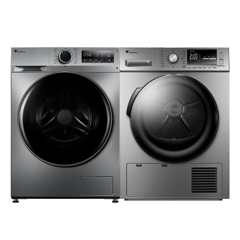 小天鹅（LittleSwan）洗烘套装 10kg滚筒洗衣机全自动+9kg热泵烘干机 纯净系列TG100VT096WDG-Y1T+TH90-H02WY