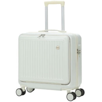 求巧行李箱前置开口商务电脑登机箱男小型旅行箱18寸侧开拉杆箱