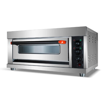 苏勒电烤箱商用大容量大型面包披萨蛋糕烘焙燃气烤箱 机械款一层一盘