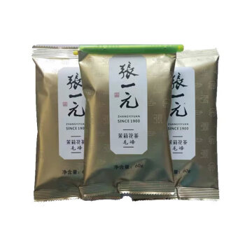 张一元 茉莉花茶袋茶（毛峰）60g*3袋 品质特级 茶叶浓香