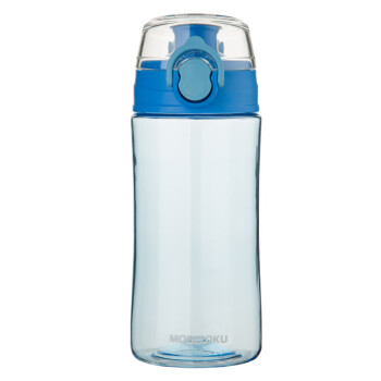 MORITOKU水杯子500毫升塑料杯男女士学生健身弹盖随手杯 MTWBL-7天空蓝