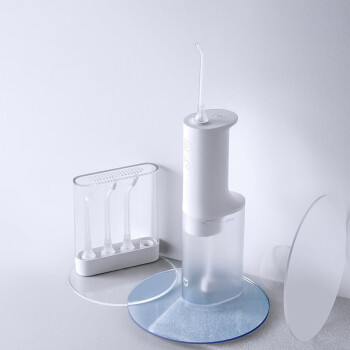 小米米家冲牙器 便携式洗牙器牙齿冲洗器家用口腔清洁器 白色MEO701