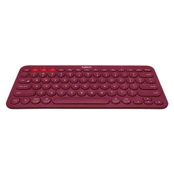罗技（Logitech）K380 无线键盘 蓝牙办公键盘 女友 便携超薄键盘 笔记本键盘 红色