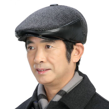 春秋天老人帽子男老式鸭舌帽中老年前进帽爷爷解放帽平顶布帽老头皮边