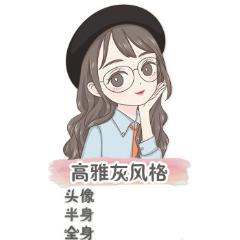 手绘q版头像设计卡通人物形象logo真人照片转手绘漫画