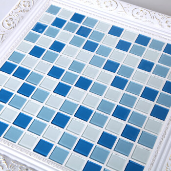 水池水晶玻璃马赛克背景游泳池瓷砖卫生间洗手间厨房鱼池 青出于蓝0009 30×30