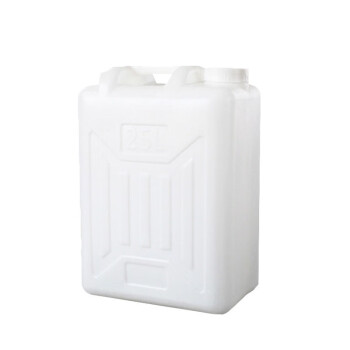Homeglen 加厚方形酒桶塑料桶扁油桶白色水桶 特厚25升