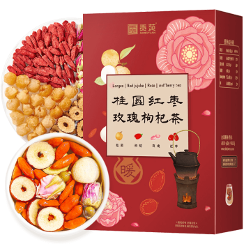 贡苑 养生茶 360g桂圆红枣枸杞玫瑰花茶补独立果茶袋泡茶元气花草茶叶