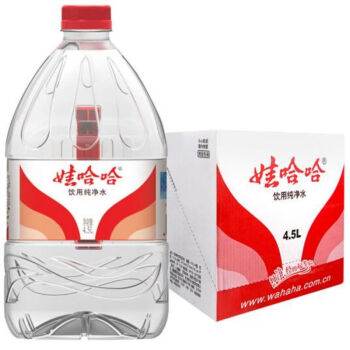 娃哈哈纯净水饮用水 4.5L*4桶 整箱水（新老包装随机发货）家庭实惠装