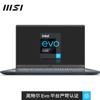 微星(msi) 尊爵Prestige14 Evo 14英寸轻薄设计师笔记本电脑(11代i7-1185G7 16GB 512GB 双雷电4 UHS-Ⅲ )