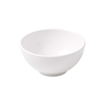敏奈 A5密胺饭碗汤碗商用仿瓷食堂碗 光身碗直径约13.8cm 【5个起拍】