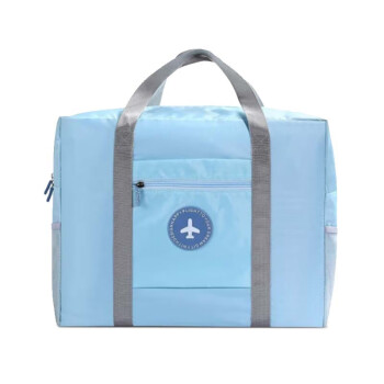 汉乐美途 折叠拉杆包 牛津布手提大容量旅行包登机户外休闲行李袋 蓝色款（HL-0801）
