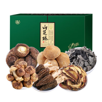 富昌食品 山芝臻礼盒645g 黑木耳牛肝菌羊肚菌干货组合礼品