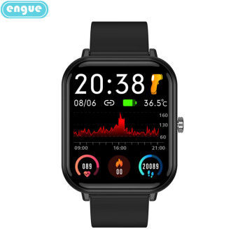 engue恩谷 智能心率手环 时间日期显示；记步、距离、卡路里记录；心率监测；运动手环 EG-T8升级款通话