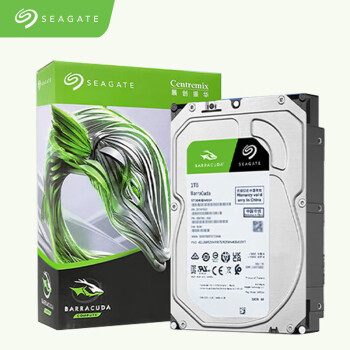 希捷(Seagate)台式机硬盘 1TB 7200转 256MB SATA 机械硬盘 希捷酷鱼BarraCuda系列(ST1000DM014)