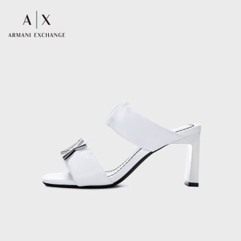 阿玛尼ARMANI EXCHANGE【礼物】AX女士高跟露趾一字带凉鞋