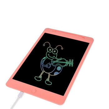 吉瑞恩斯（JARANCE）可充电透明手写板 usb局部擦液晶写字板 lcd临摹彩色儿童画板 11.5吋可充电粉色彩笔
