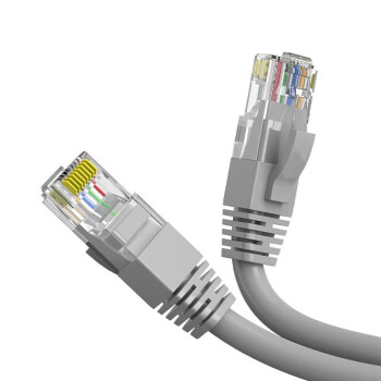 金鼓玉鞍 六类网线千兆CAT6类工程监控电脑路由器网络连接跳线灰色2米 JG0649