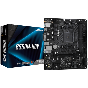 华擎（ASRock）B550M-HDV主板 支持 CPU 5600G/5700G/5500（AMD B550/Socket AM4）