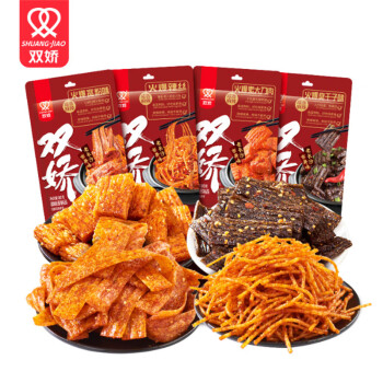 双娇辣条组合80g/包（火爆宽粉+辣丝+大刀肉+臭干子）  共4包装