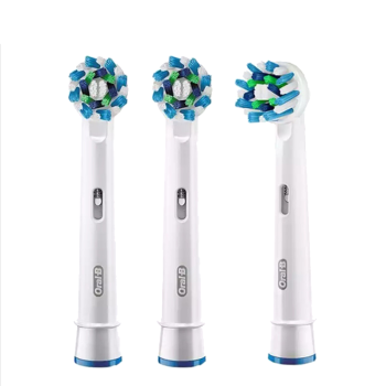 欧乐B（Oral-B）多角度清洁型电动牙刷头3支装 适配成人2D/3D全部型号 EB50RX-3  EB50-3