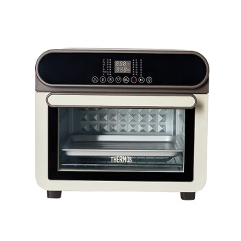THERMOS  多功能智能电烤箱 LED电子显屏 触控式控温 18L  EHA-5122E 沥青灰色