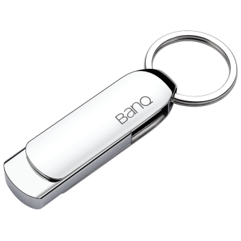 banq 64GB USB3.2 Gen1 U盘 F30高速版 全金属电脑车载两用优盘 360度旋转大钢环 大容量商务个性U盘