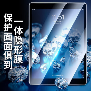 毕亚兹 【两片装】适用苹果iPad Mini2/3/1钢化膜 迷你高清高透玻璃保护贴膜 淡化指纹 耐磨防刮花 PM12