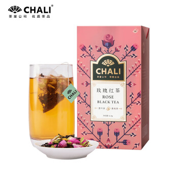 CHALI茶里公司花草茶叶玫瑰红茶盒装54g茶包玫瑰花茶送女友 18包/盒*2