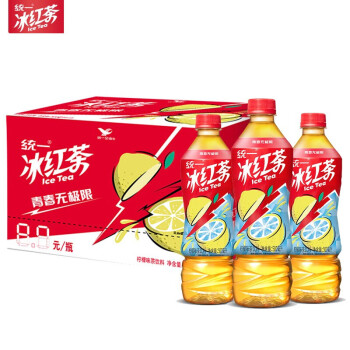 统一 冰红茶 低糖饮料 真茶萃取清凉解腻清爽饮料 500ml*15瓶