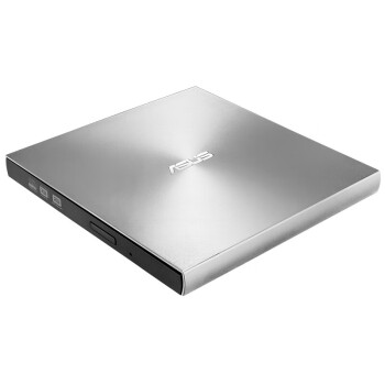 ASUS华硕 8倍速 外置DVD刻录机移动光驱 支持USB/Type-C接口 (兼容苹果系统/SDRW-08U9M-U)-银色 商用