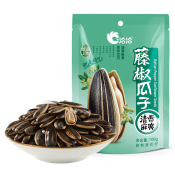 洽洽 香瓜子【108g*10袋】藤椒味葵花籽办公室休闲零食坚果炒货