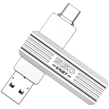 忆捷（EAGET）1TB USB3.2 Gen2 Type-C双接口 SU22高速固态U盘大容量读速560MB/s手机电脑两用办公优盘移动