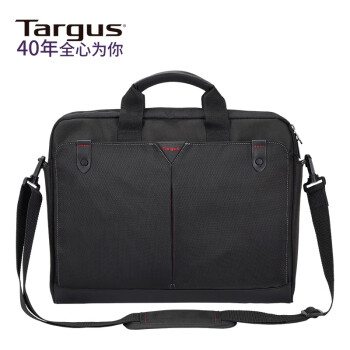 TARGUS泰格斯单肩电脑包15.6英寸商务轻便公文包手提包单斜挎包 黑 515