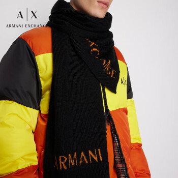 阿玛尼ARMANI EXCHANGE【礼物】 【】AX男士针织围巾