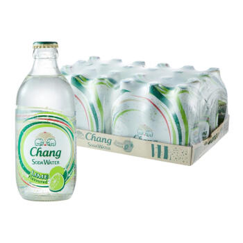 泰象（Chang） 泰国原装进口 大象苏打水经典青柠味年货送礼 员工福利325ml*24 玻璃瓶 整箱装