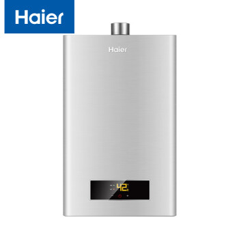 海尔（Haier）13升燃气热水器 智能恒温水量伺服变升 一氧化碳检测多重安防防冻 JSQ25-13J(12T) 灰色
