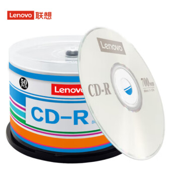 联想（Lenovo）CD-R 光盘/刻录盘 52速700MB 办公系列 桶装50片 空白光盘