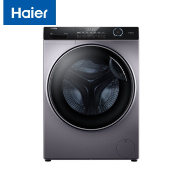海尔（haier）XQG100-BD14126L 变频10公斤全自动滚筒洗衣机 LED触控超薄速洗免熨烫智能投放 