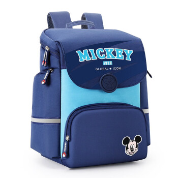 迪士尼（Disney）儿童书包小学生1-3年级男女孩双肩减负防泼水背包 SM11895藏青色