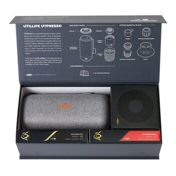 Utillife UTORESSO-手摇加压式咖啡机礼盒装-冷咖黑 UTECMPT00333514GSET