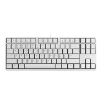 CHERRY樱桃 G80-3000S TKL机械键盘 有线键盘 PBT键帽 电脑键盘 樱桃无钢结构 经典款 白色青轴
