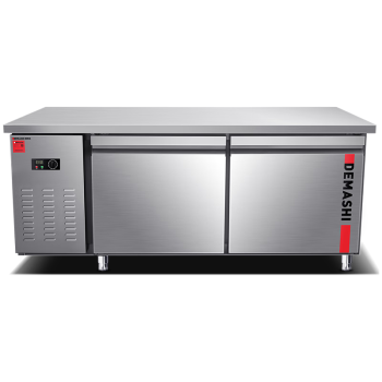 德玛仕（DEMASHI）冷藏工作台 冰柜商用保鲜操作台厨房冰柜平冷柜商用不锈钢全冷藏1.8*0.8*0.8（TD0.4L2）