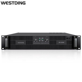 威斯汀（WESTDING）MC-8200 纯后级大功率功放机 专业舞台音响ktv音响功放 hifi音响功率放大器黑色