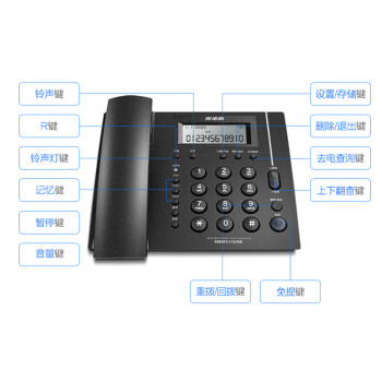 步步高（BBK）HCD007(113)TSD  固定电话 办公家用 免电池 一键快拨（单位：台）深蓝