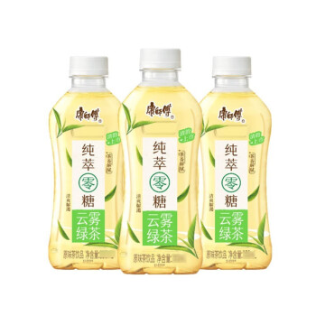 康师傅云雾绿 纯萃零糖茶饮料 夏季冷饮 无糖 350ml*12瓶整箱【企业】