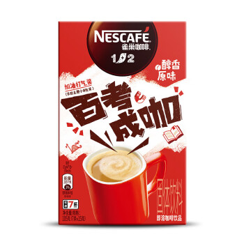 雀巢咖啡 微研磨咖啡1+2原味 速溶冲调饮品15g/条*105条 箱装 包装随机