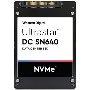 西部数据(Western Digital) 3.84TB 企业级SSD固态硬盘 U.2接口（NVMe协议）SN640系列