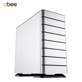 abee EM30全铝机箱 银色 CNC工艺3D高光面板 ATX主板/30系列显卡